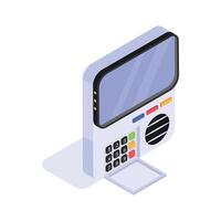 An amazing isometric icon of intercom system in trendy style vector