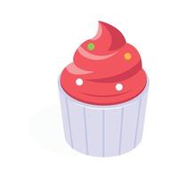 An isometric icon of ice cream in modern design style vector
