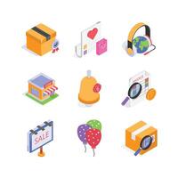 Take a look at this creatively designed ecommerce icons set vector