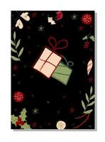 New Year cover for planner, to do list, organizer, notebook, book. Holiday new year decoration template. Cover for New Year's wish list. vector