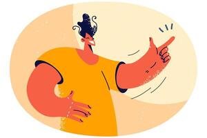 Man point at good deal vector