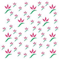 Flower pattern background design vector