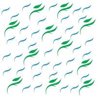 Leaf background repeat pattern vector