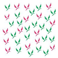 Abstract leaf pattern repeat vector