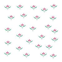 Abstract flower repeat pattern vector