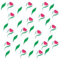 Flower pattern background repeat vector