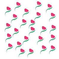 Repetitive flower background pattern vector