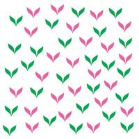 Leaf repeat pattern background vector