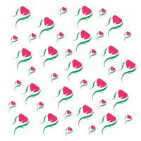 Flower pattern background design vector