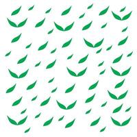 Green leaf pattern background vector