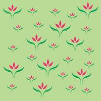 Flower pattern repeat background vector