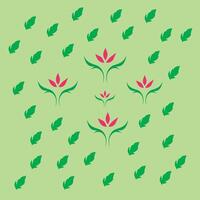 Leaf abstract pattern design vector