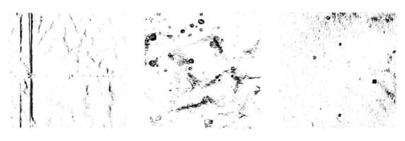 Set of Black Grunge Grain Texture. Dust overlay Distressed Background of Dirty wall Surface collection vector