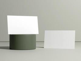 Minimal business card mockup template with copy space for your logo or graphic design photo