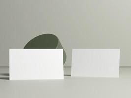 Minimal business card mockup template with copy space for your logo or graphic design photo