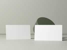 Minimal business card mockup template with copy space for your logo or graphic design photo