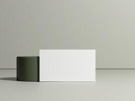 Minimal business card mockup template with copy space for your logo or graphic design photo