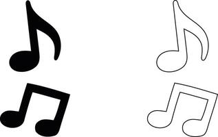 Music Icon on white background eps 10 vector