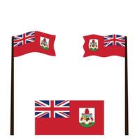 Flag Bermuda in official rate and colors, vector