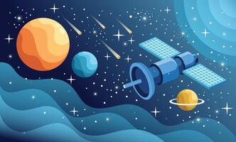 Space Objects Set vector