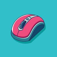 Gaming Mouse Icon Illustration with Outline for Design Element, Clip Art, Web, Landing page, Sticker, Banner. Flat Cartoon Style vector