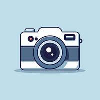 Digital Camera Icon Illustration. Camera Icon Concept White Isolated. Flat Cartoon Style Suitable for Web Landing Page, Banner, Sticker, Background vector