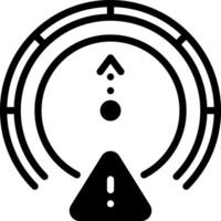 Solid black icon for indicator vector