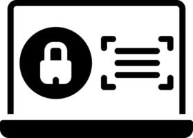 Solid black icon for user interface vector