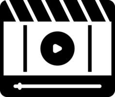 Solid black icon for player vector