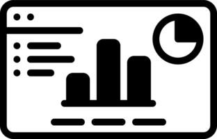 Solid black icon for slides vector