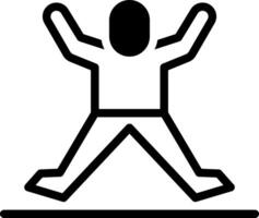 Solid black icon for active vector