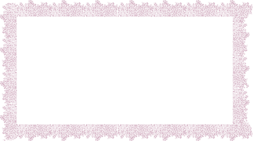 Fuchsia Pink Rectangular Frame With Star Sprinkles png