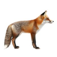 Fox profile view isolated on transparent background png