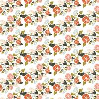 Floral pattern with leaves and curls stylish monochrome texture. Graphic pattern for fabric, wallpaper, packaging. Ornate Damask flower ornament. vector