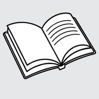 Open book icon illustration vector
