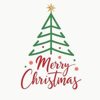 Festive Happy Christmas Typography Art for Creative Holiday Projects. vector