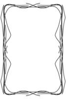 abstract hand drawing frame vector