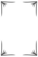 A black and white drawing of a square frame vector