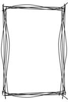 hand drawing frame vector