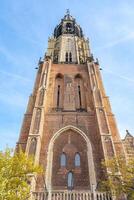 Delft, The Netherlands October 15, 2024. The tower of the New church in Delft. photo