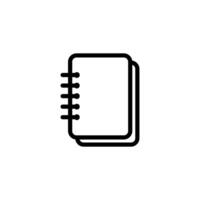 Notebook icon. Note book icon. Book icon vector