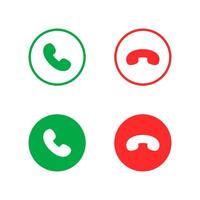 Four different phone icons on a white background vector