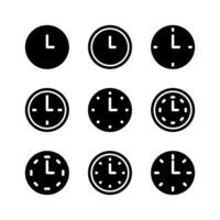Clock icon set. Time icon. vector