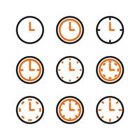 Clock icon set. Clock icon. vector