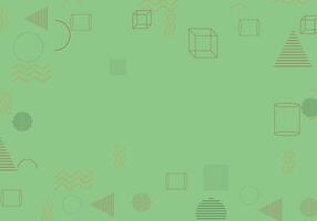 Minimalist memphis geometric background. Illustration. vector
