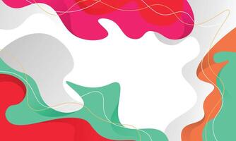 Minimalist wavy fluid background. vector