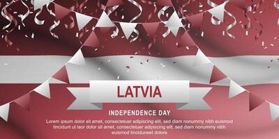Latvia Independence Day background. vector
