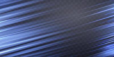 Speed rays, light neon flow, zoom in motion effect, blue glow speed lines, colorful light trails, perspective stripes. vector