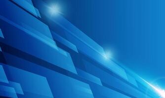 Abstract technology background with bright flare. virtual space. blue light. vector