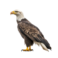 Eagle profile view isolated on transparent background png